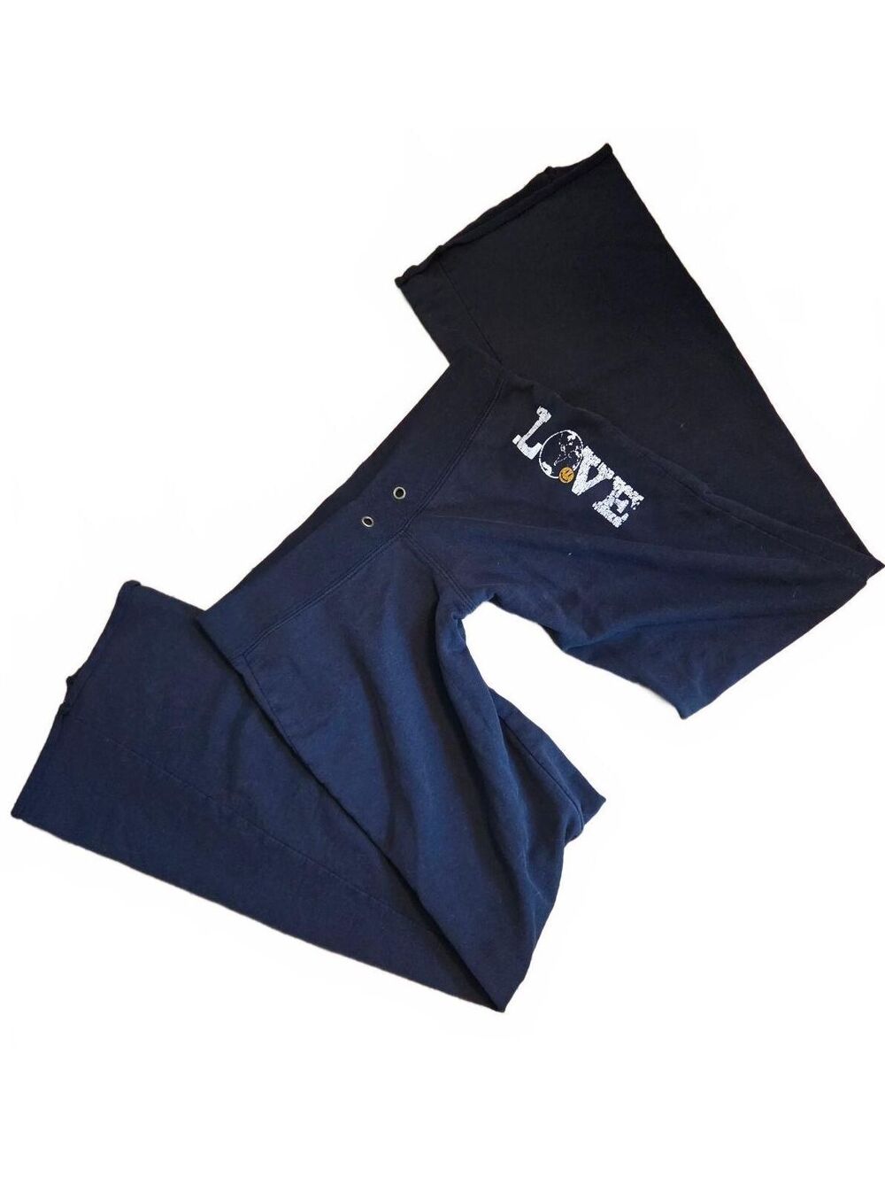 Y2K Low Rise Flare Sweatpants Black 2000s Grunge Mall Goth Loungewear Cozy S